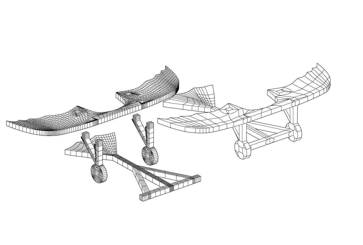 Wings of Leonardo da Vinci very simple