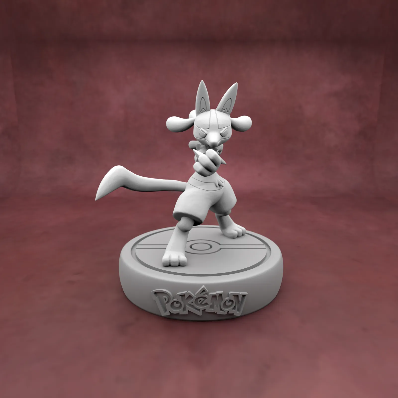 Lucario - (Pokémon) - STL - Impression 3D