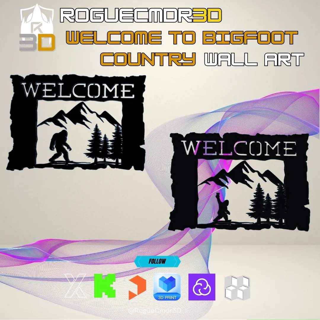 Welcome to Bigfoot Country Wall-Art Signs