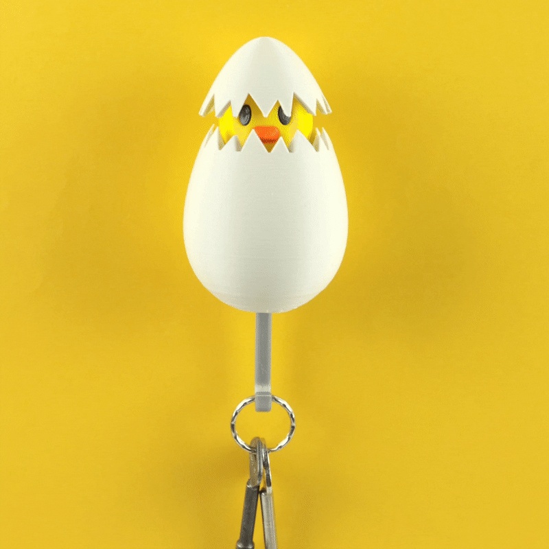 HUEVO DE GALLINA - COLGADOR DE LLAVES DE PARED-2