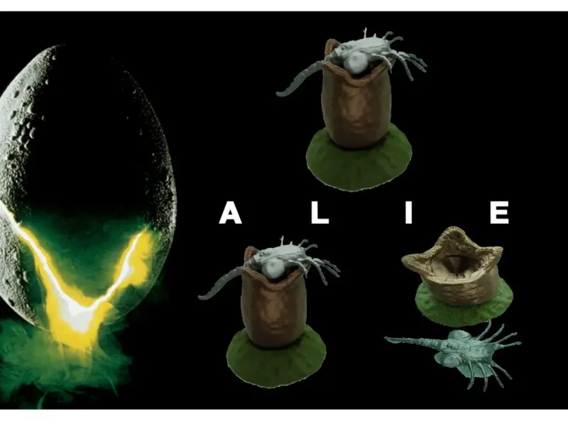 ALIEN E OVO FACEHUGGER xenomorfo