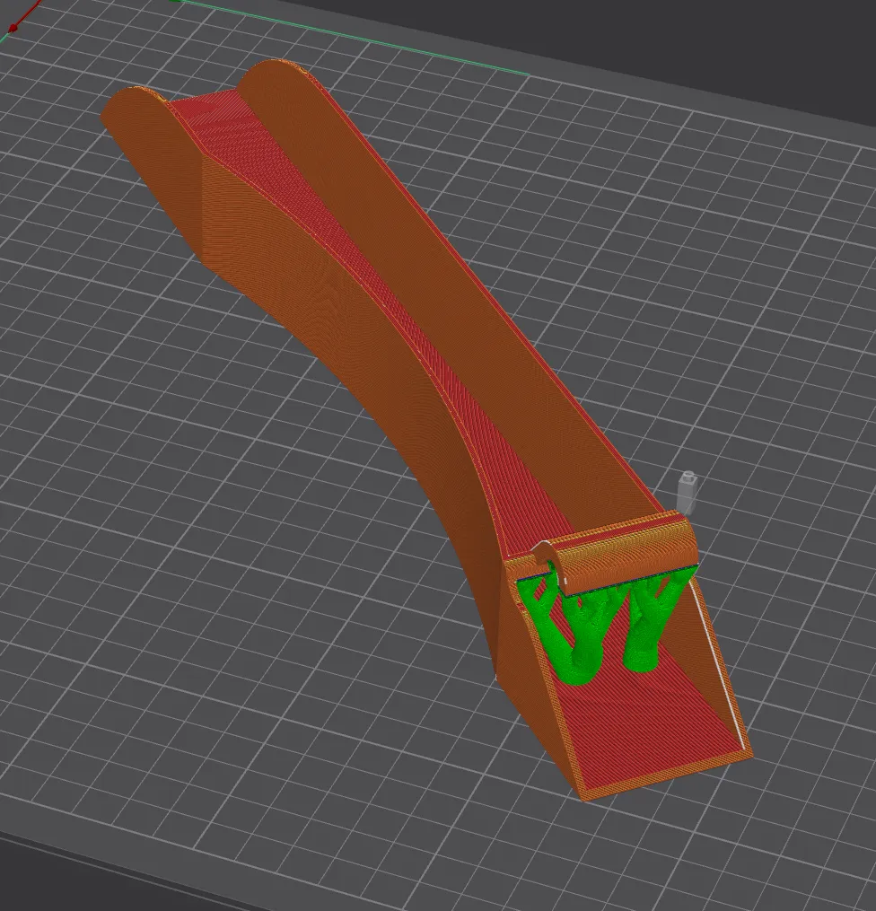 K2 plus poop slide, no screws/magnets - 2 parts