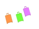 MINI SUITCASE LUGGAGE KEYCHAIN ACCESORRY-0