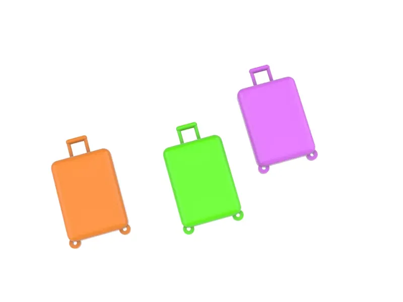 MINI SUITCASE LUGGAGE KEYCHAIN ACCESORRY
