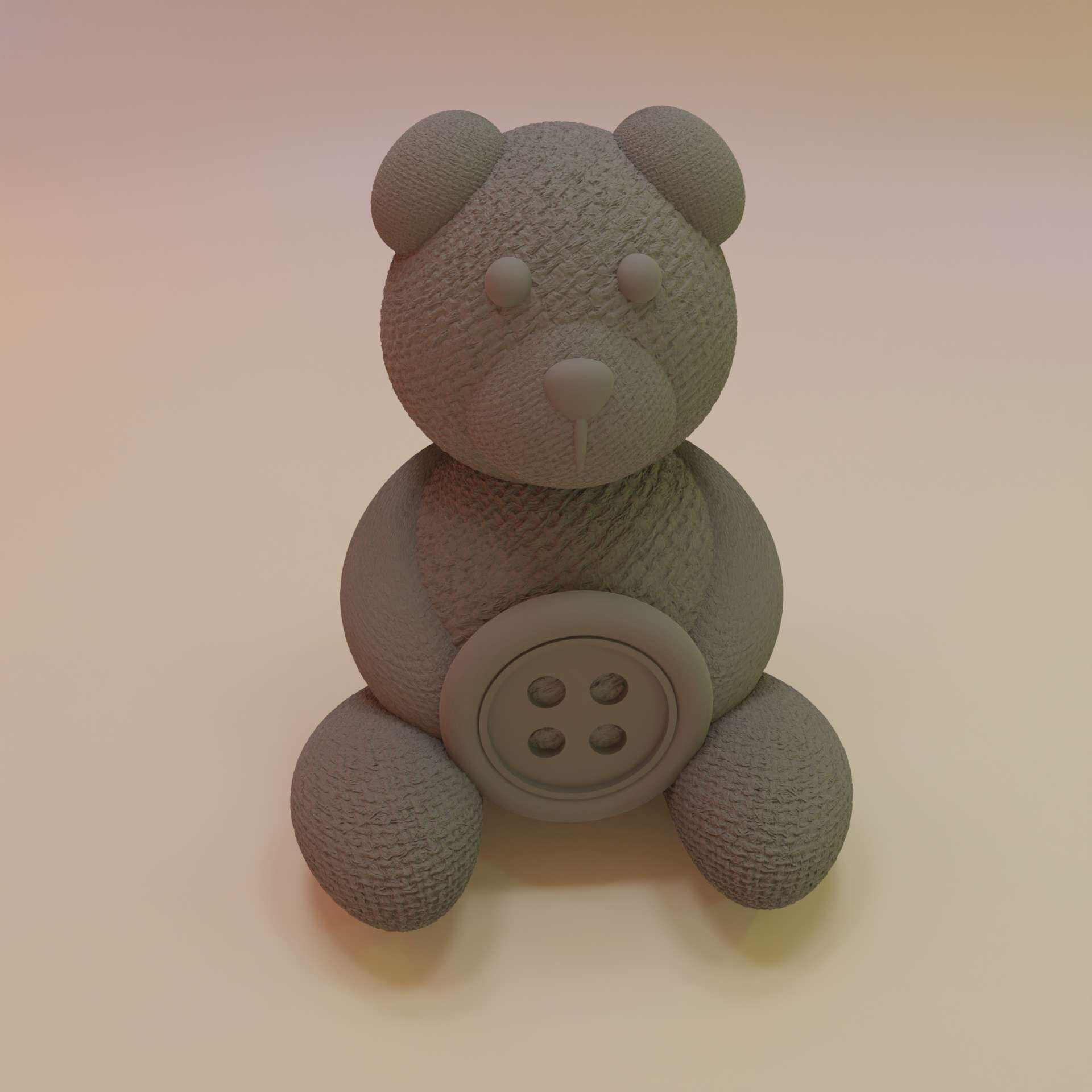 Tiny Button Teddy Bear-3