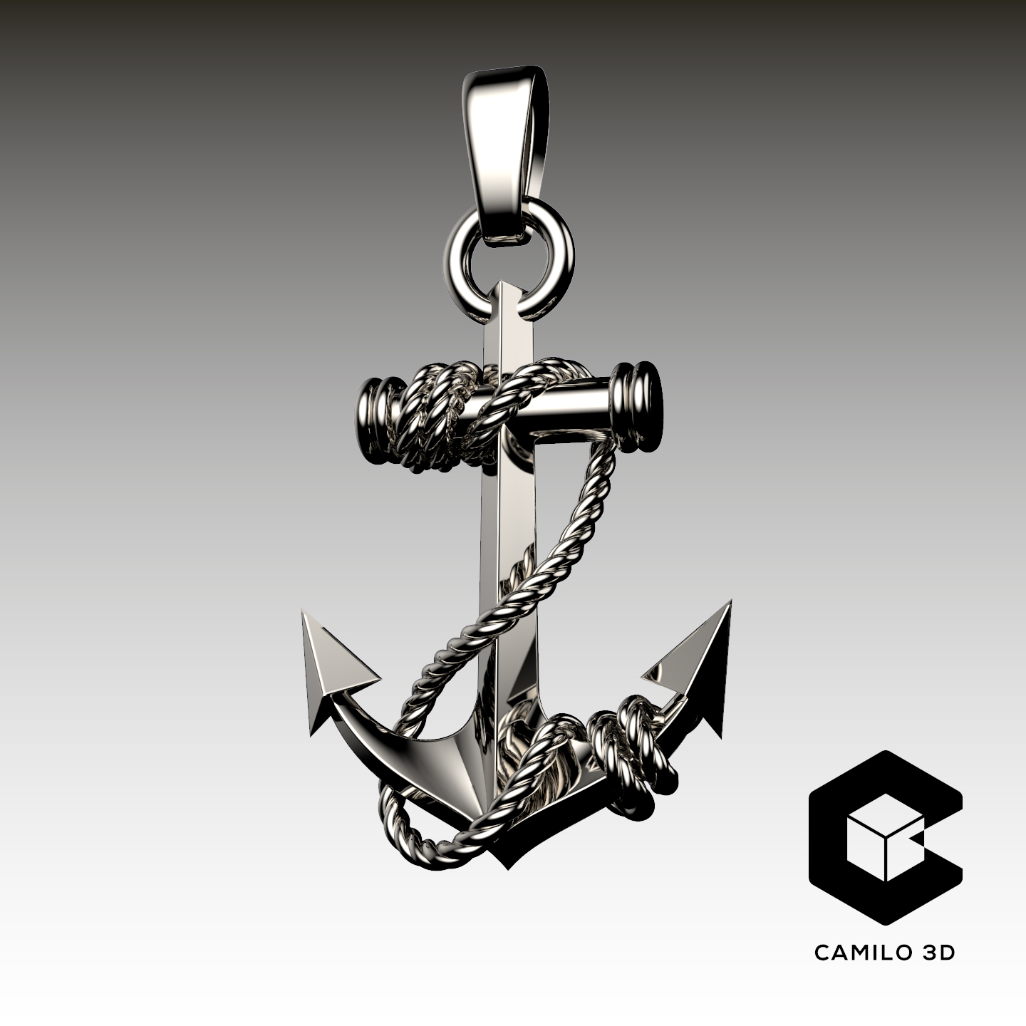 Anchor Pendant 3D models download Creality Cloud
