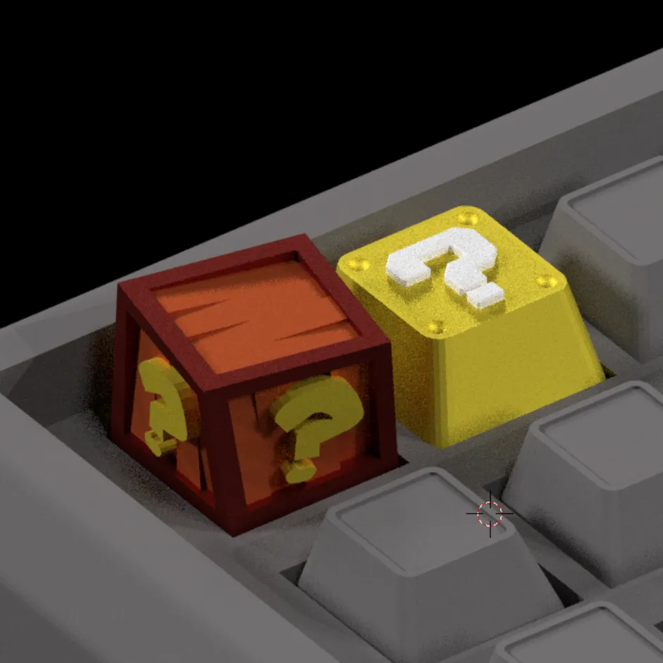 games keycaps - crash bandicoot - mario world