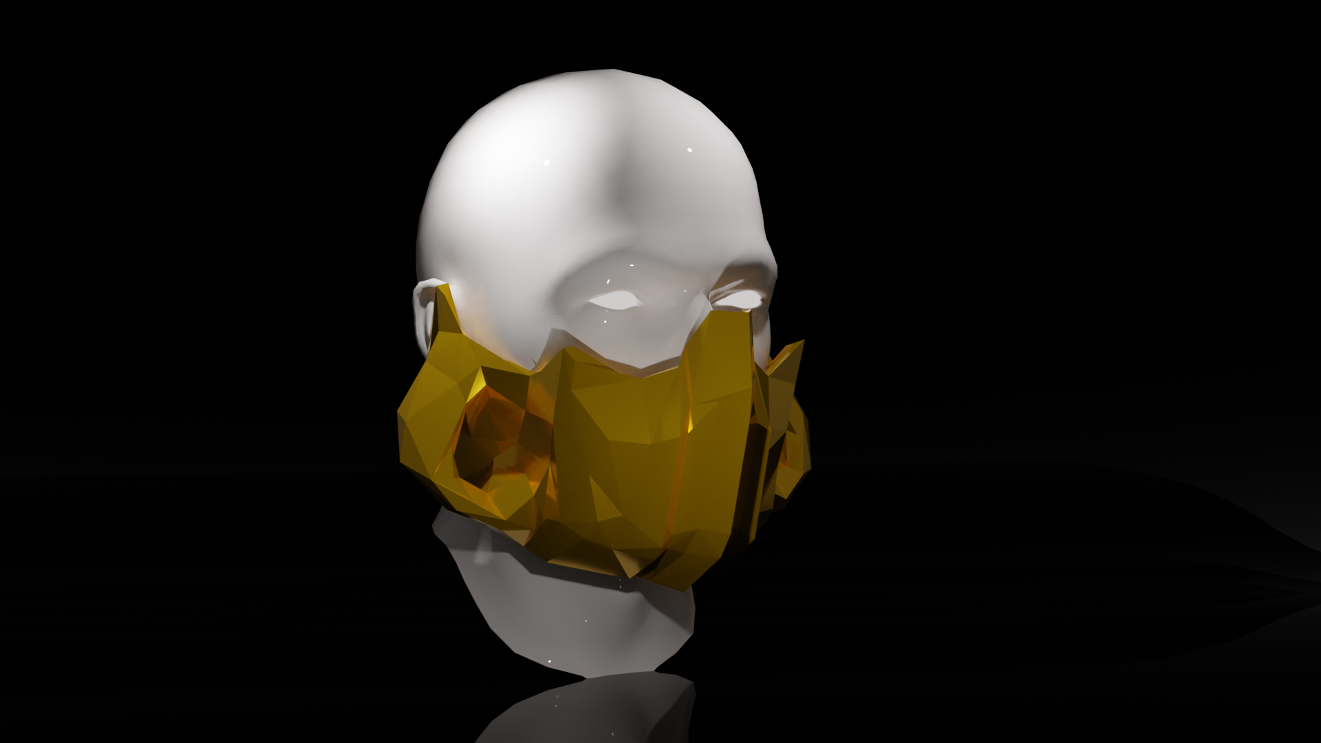 Low-Poly Rebreather Mask, 3D models download