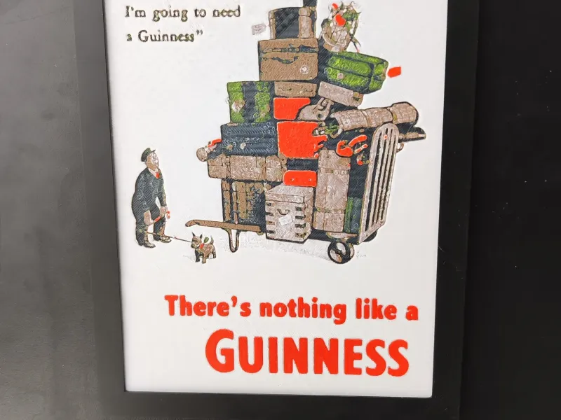 Pôster publicitário vintage da Guinness 03 - Hueforge