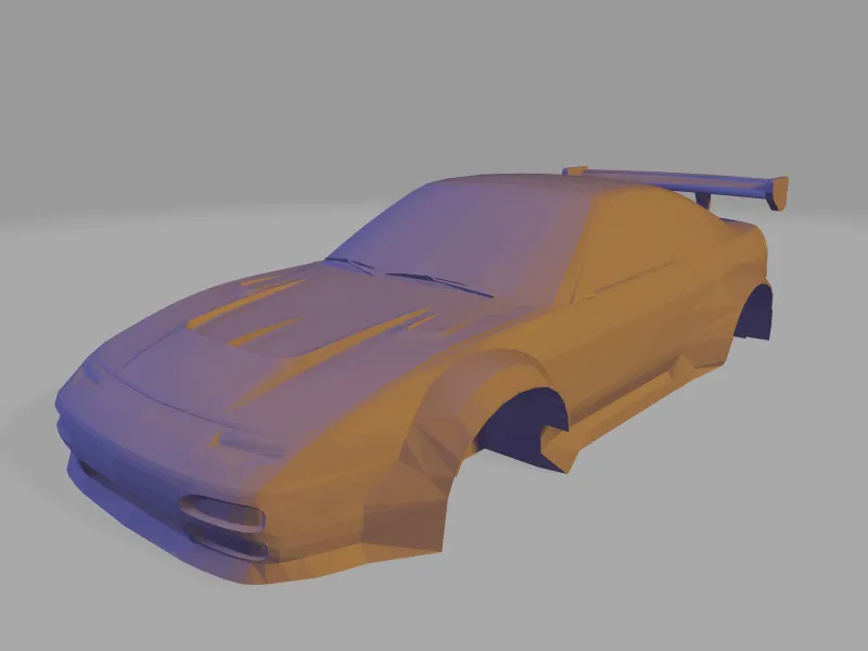Nissan 240sx Silvia Widebody - 1:64 scale