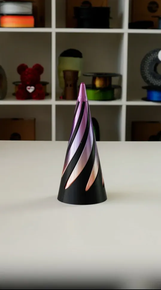 Impossible Spiral Cone Illusion