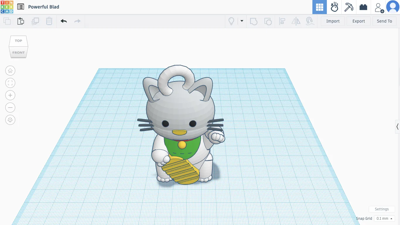 Lacky cat ページ Low poly lucky cat by gmind - Thingiverse