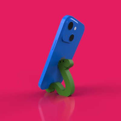 snake phone stand 3d model