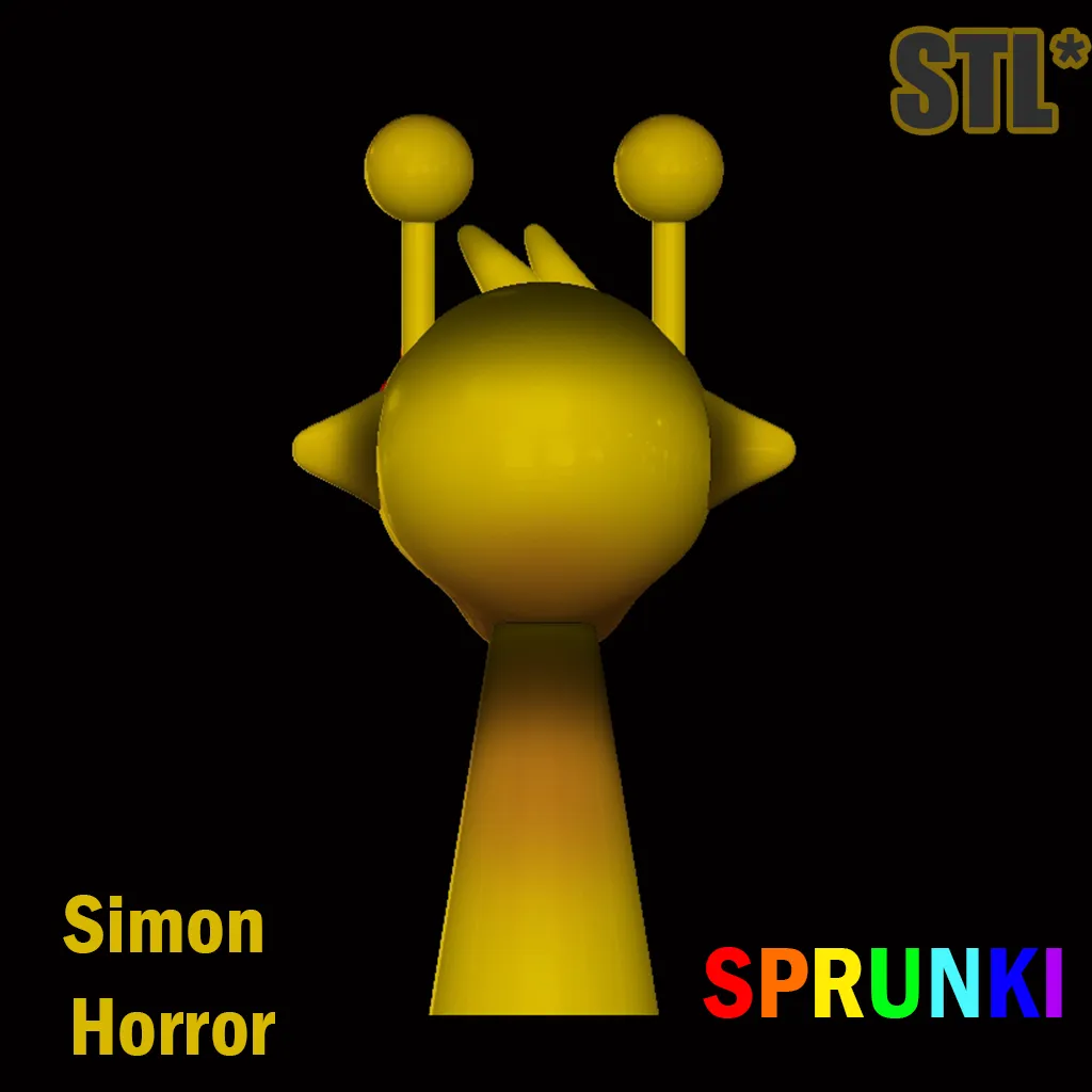 Sprunki Incredibox Simon Horror STL 3D Character Fanar