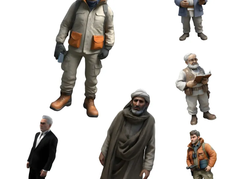 Coleção de Personagens: Personalidades Diversas
