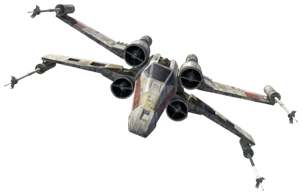 Modello STL del caccia stellare X-Wing di Star Wars
