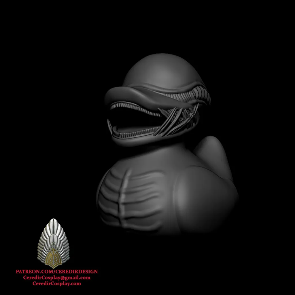 Alien Xenomorph Duck 3D DIGITAL DOWNLOAD