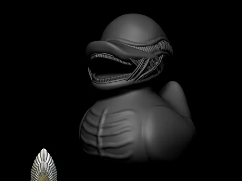 Alien Xenomorph Duck 3D DIGITAL DOWNLOAD