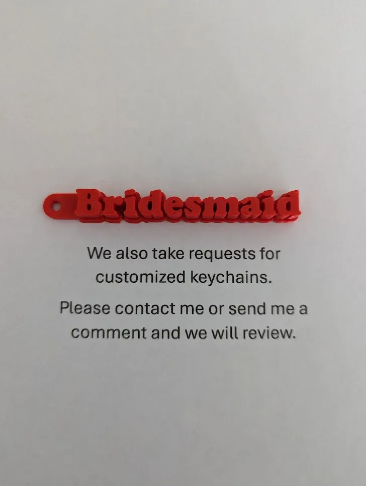 Bridesmaid Keychain