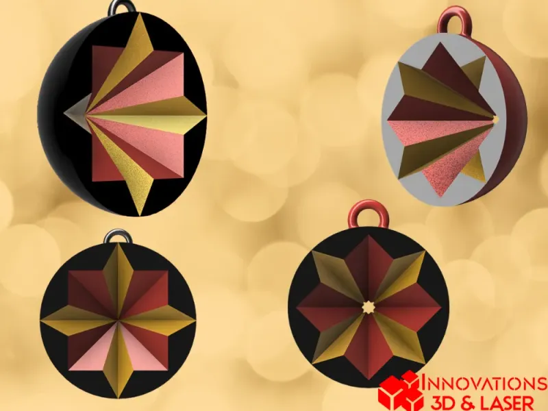 Boule de Noël étoile – décoration festive moderne