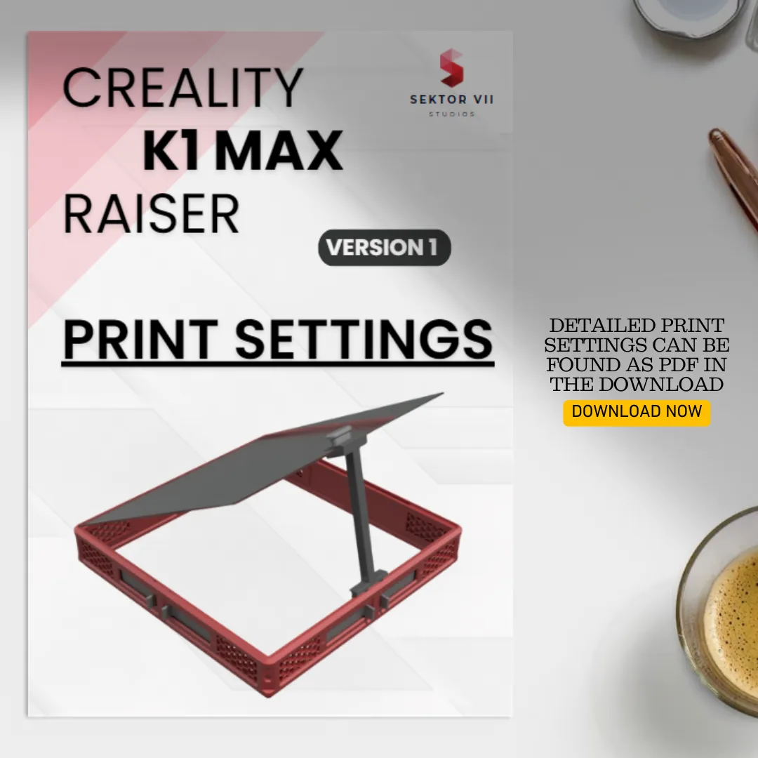 K1 MAX RAISER / DECKEL / TOP COVER / UPGRADE (VERSION 1)