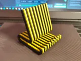 Smartphone stand _ Yellow Stripe-2