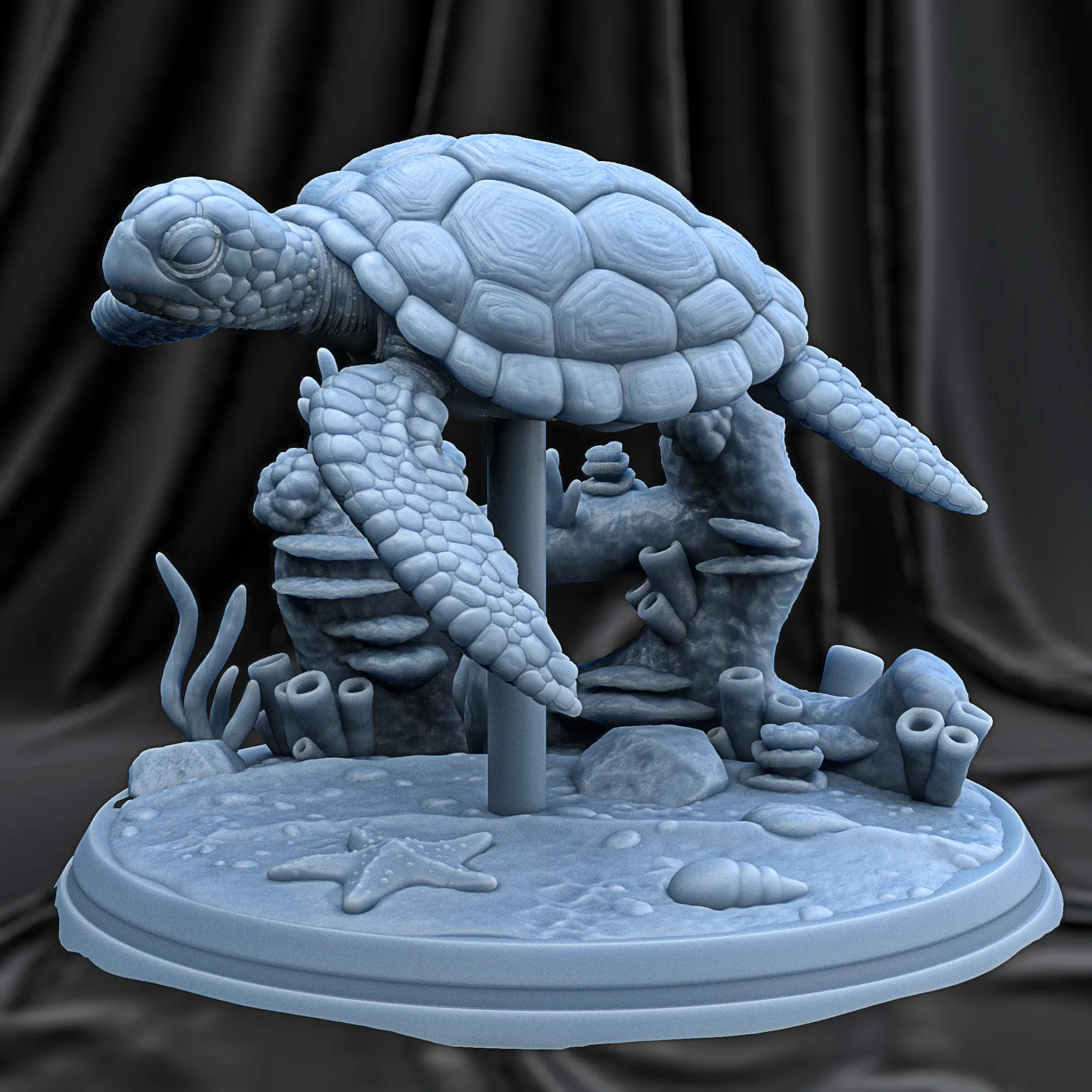 Green sea turtle 3D print model