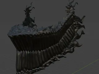 Stylized & Hinged DanDaDan Mask