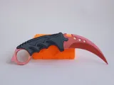 Karambit knife, 2 parts, no AMS, Counter-Strike.-4