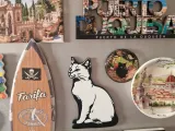 White cat keychain+magnet-8