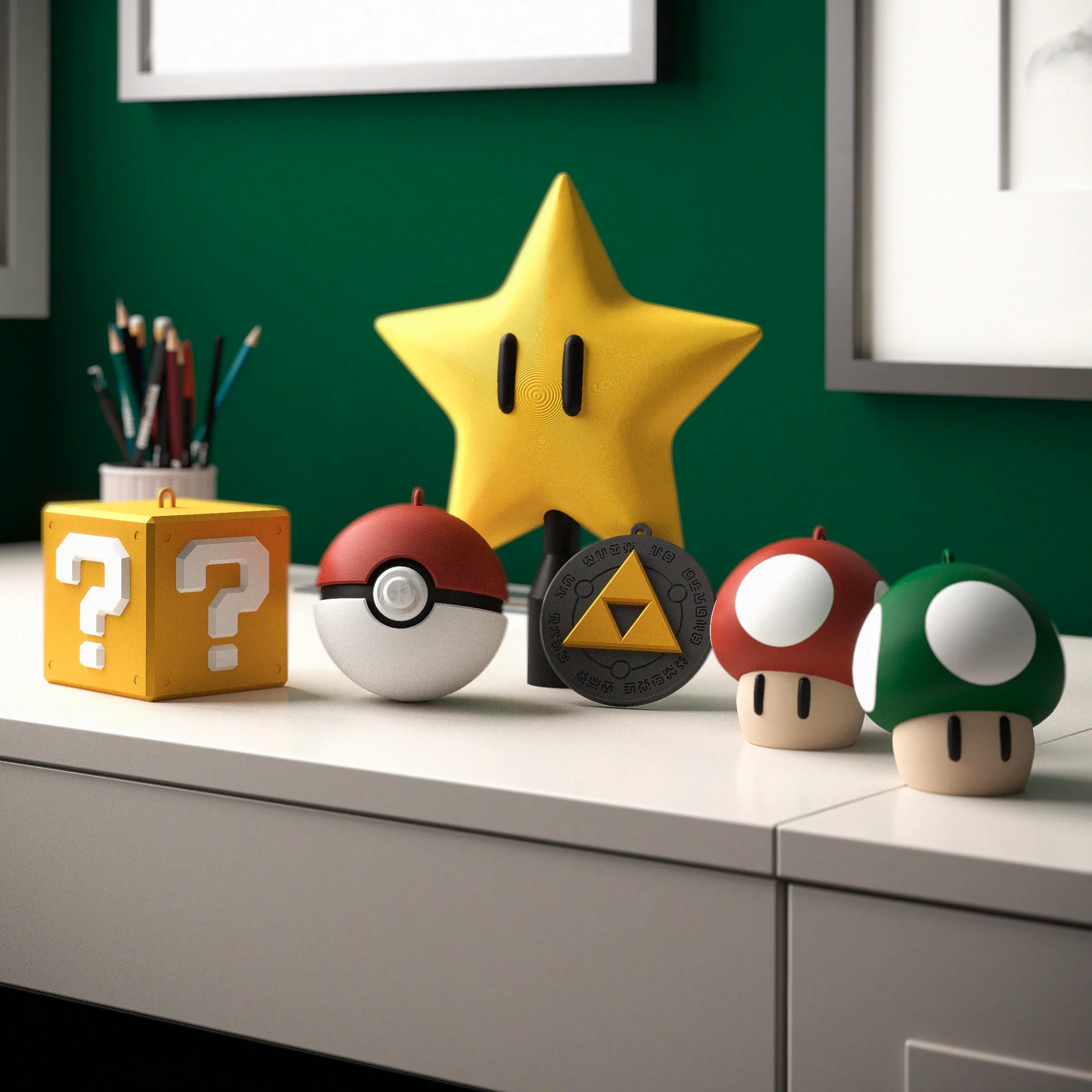 Nintendo-themed Christmas tree decoration