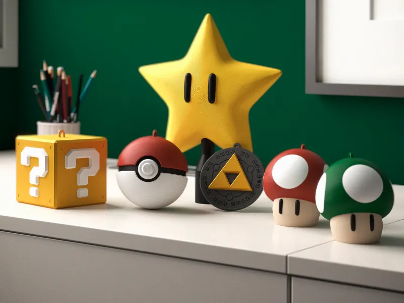 Nintendo-themed Christmas tree decoration