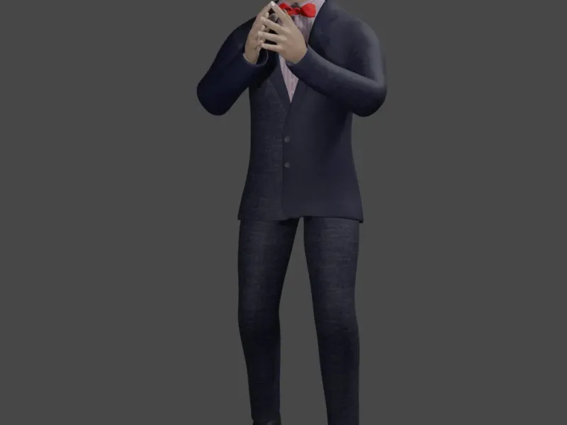 Executive man giving explanation