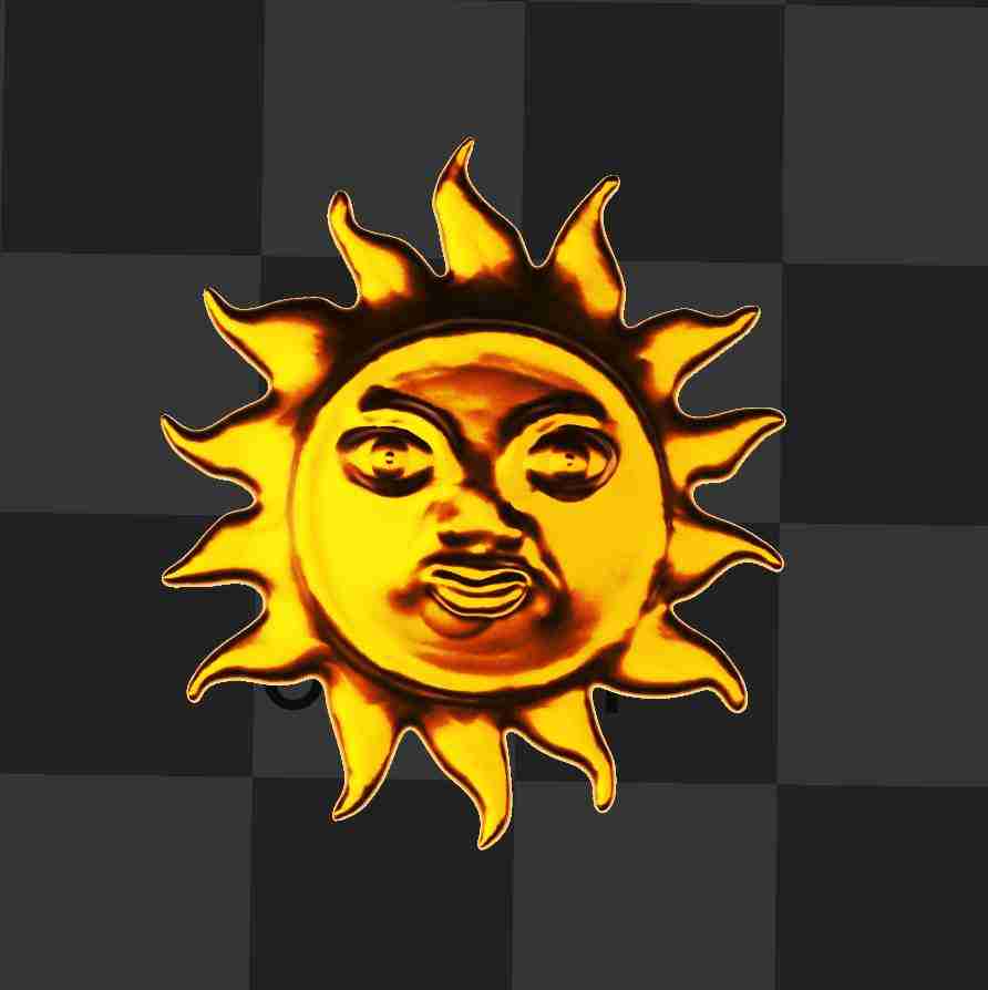 sun symbol | 3D models download | Creality Cloud