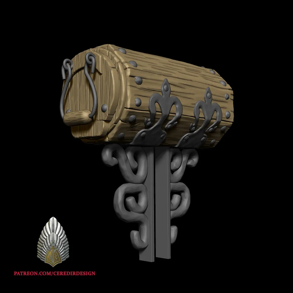 Bilbo Bag End Mailbox lord of the rings 3D DIGITAL DOWNLOAD