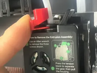 The bowden extruder connector guide for K2 Plus
