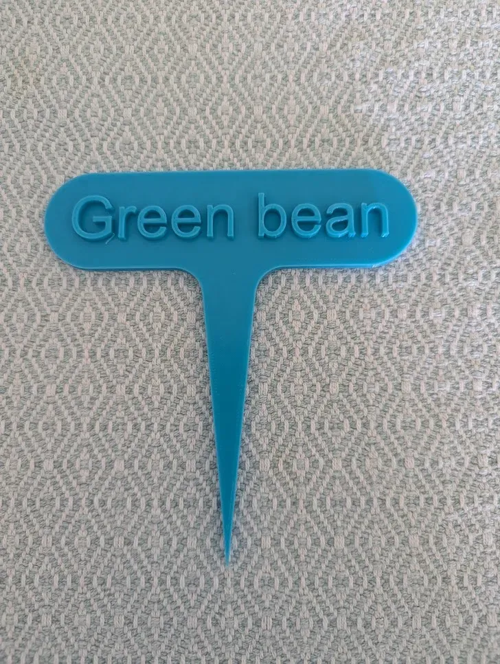 Green bean Plant Marker / Stack / Stick