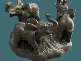 Elephant candle holder-7