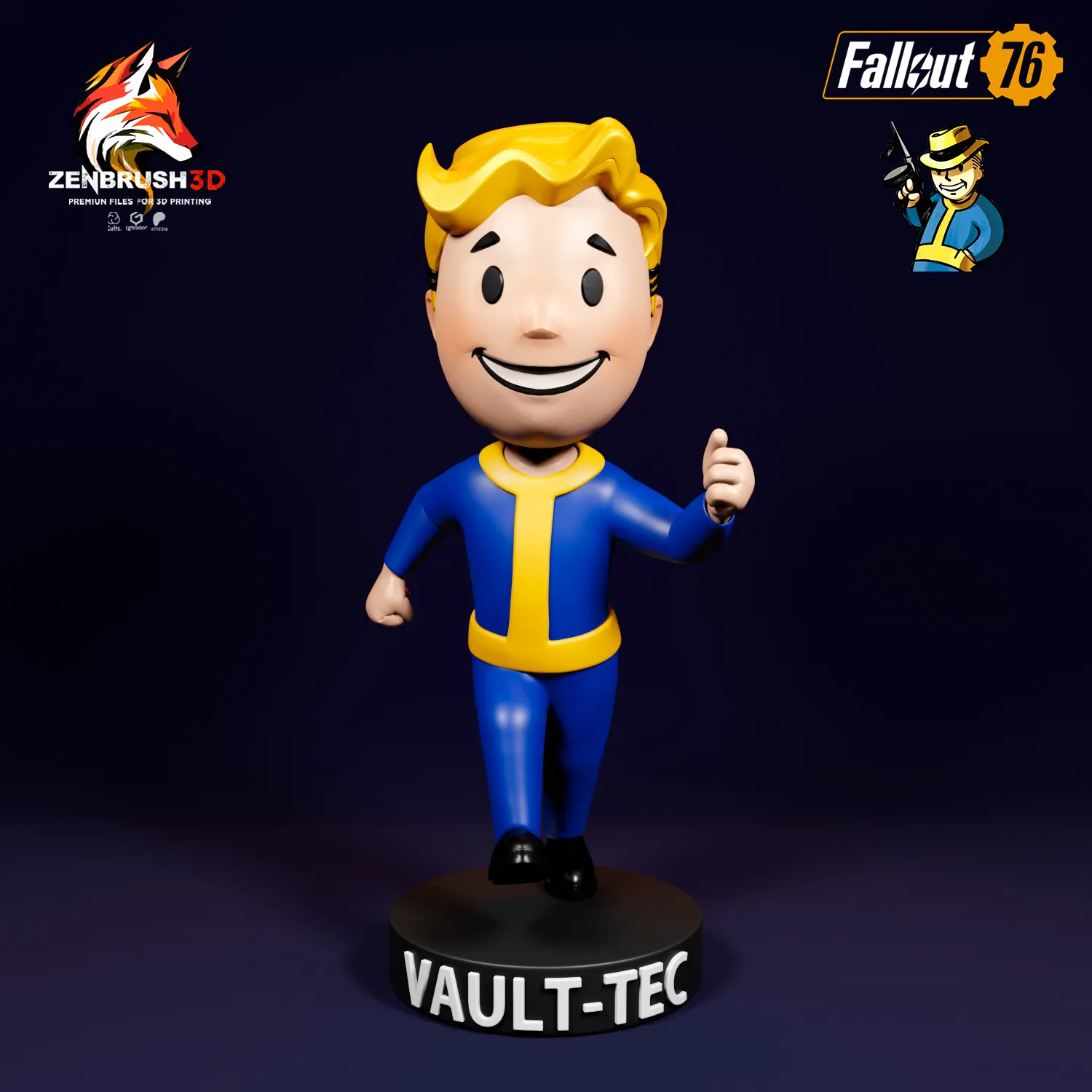 BOBBLEHEAD PACK 2 - FALLOUT 3D PRINTING - STL
