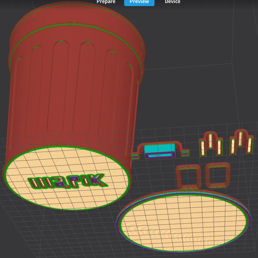 Cracker and Candy Bin / Trash Can / Vase