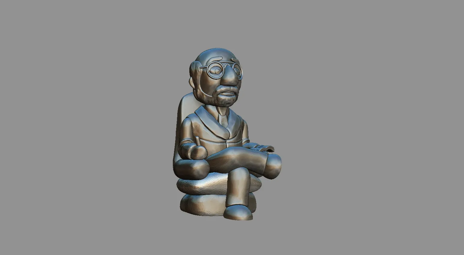 Sigmund Freud Cartoon style figurine