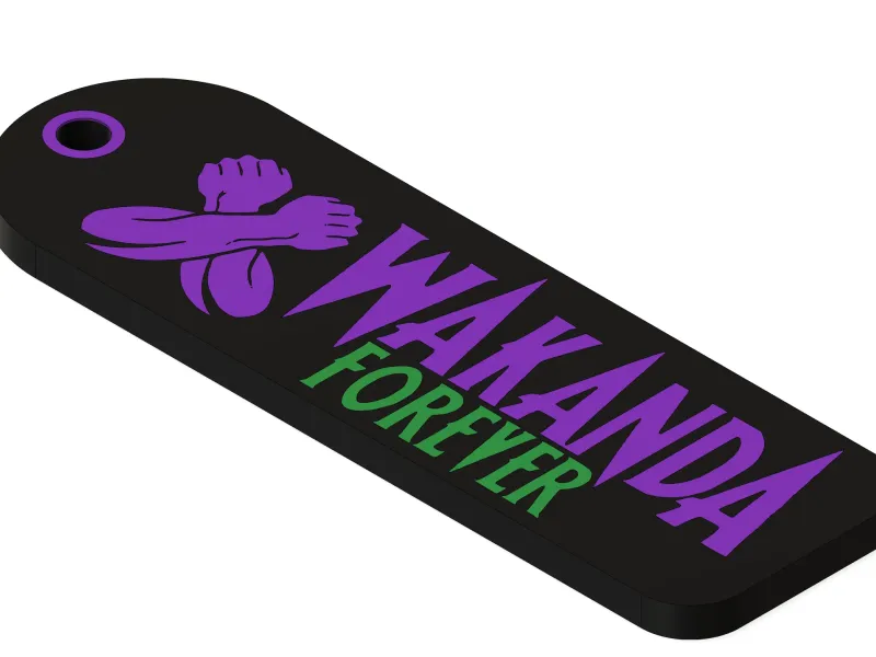 WAKANDA KEYCHAIN BLACK PANTHER 