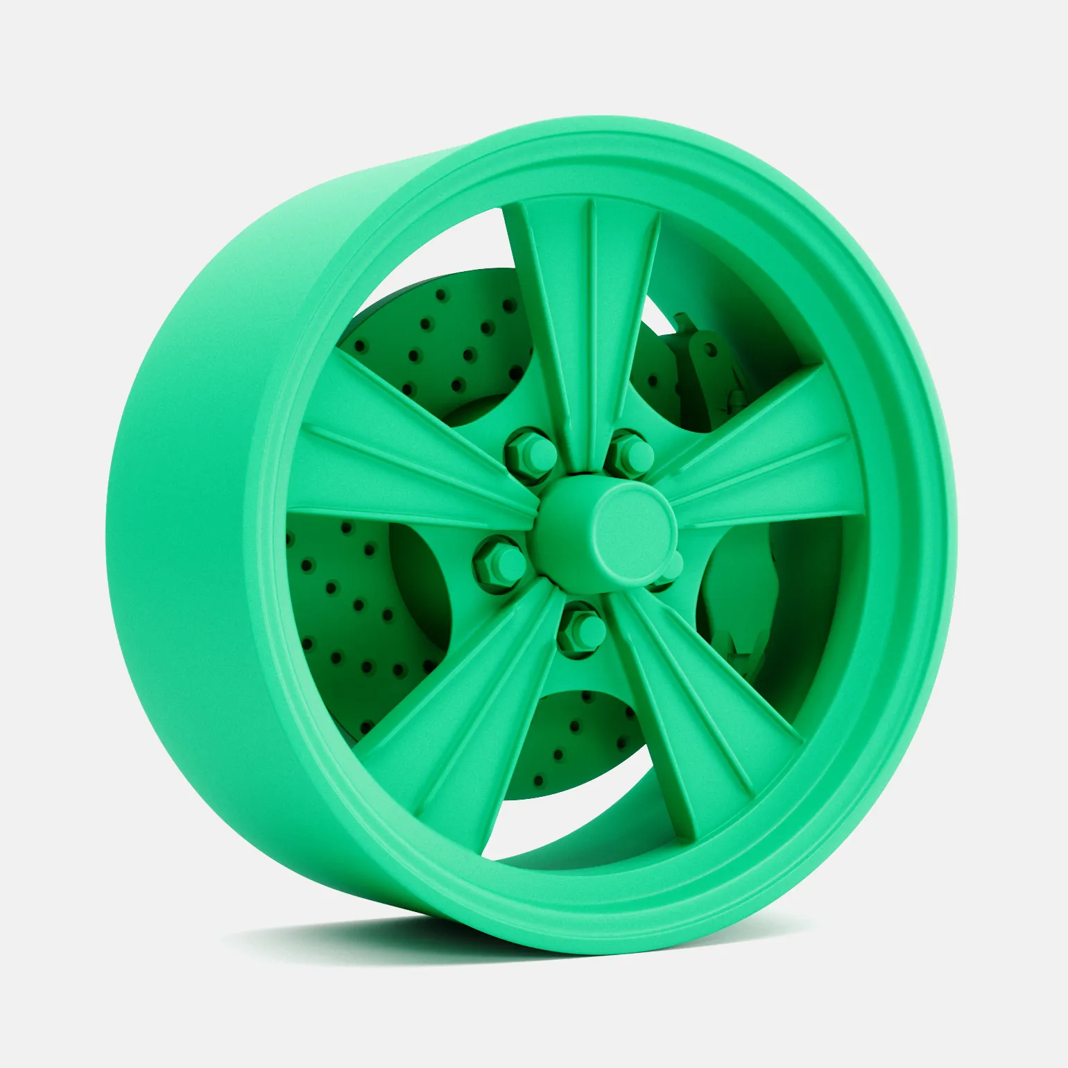 1/24 Scale, 15x7 Radir Tri Ribb Wheel and Brake
