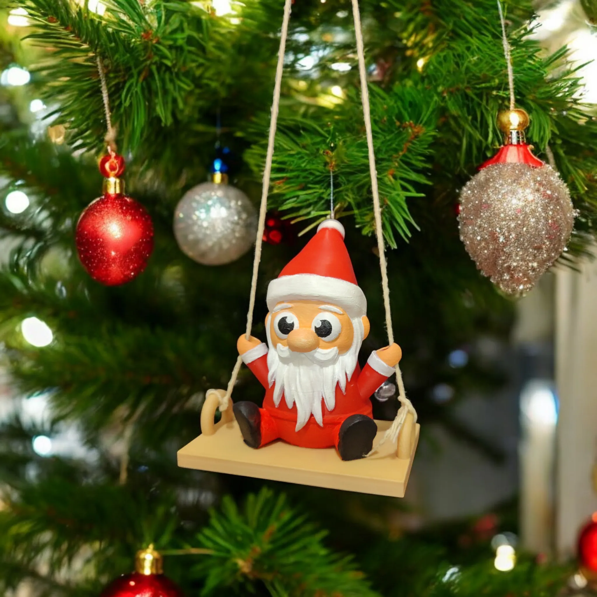 Christmas Father on Swing ( Support Free )