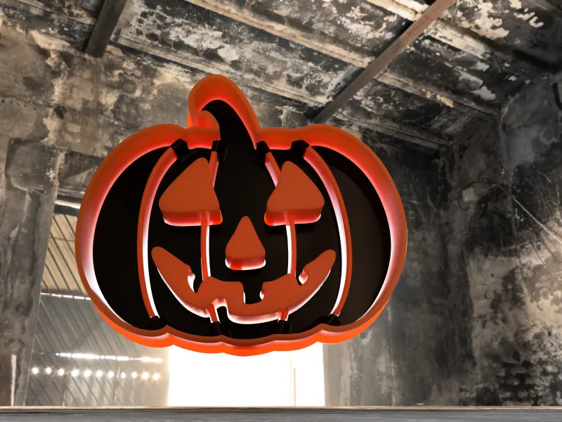 Jack-o'-lantern cookie cutter with extruder