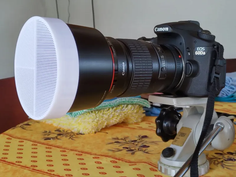 Bahtinov masker 200mm voor Canon 200mm f/2.8