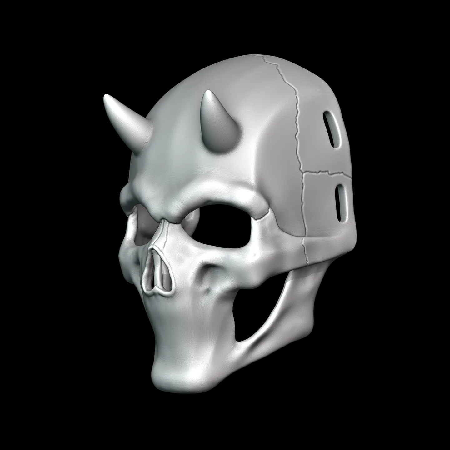 Mouthless Skull Mask 3D print model