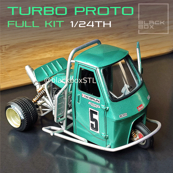TURBO PROTO 3 wheeler FULL MODELKIT 124 3D models download
