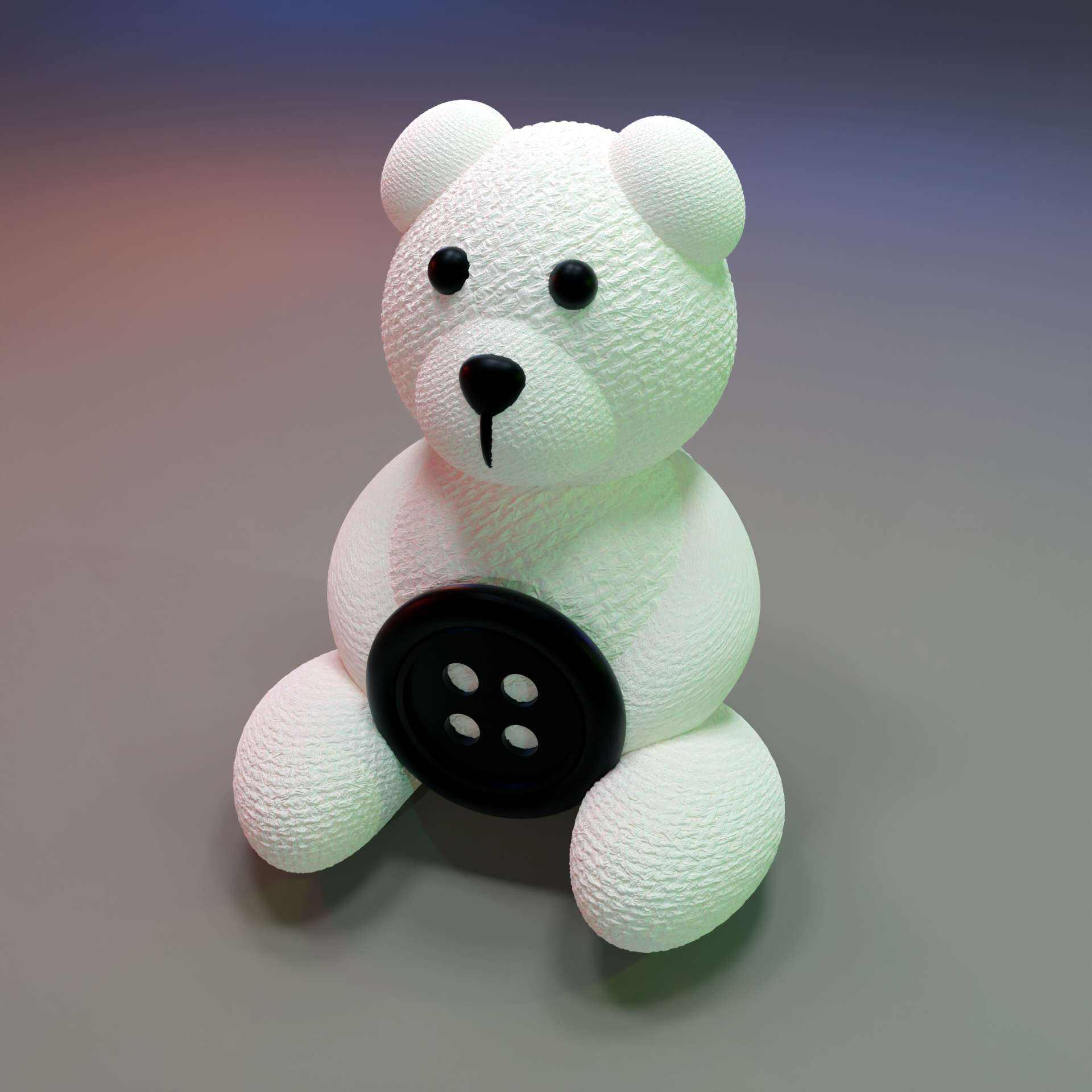 Tiny Button Teddy Bear-1