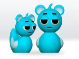 Sprunki Sky Duck STL file, Sprunki 3D Model Character Fanart-0